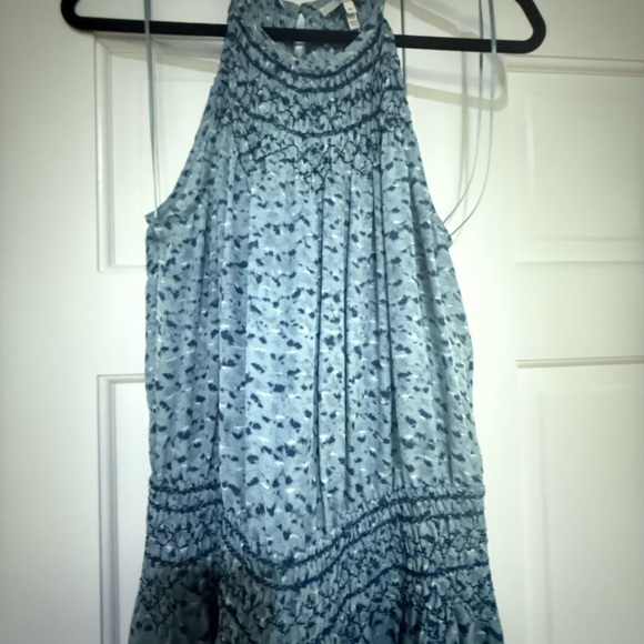 Blue Patterned Maxi Dress - Picture 3 of 3